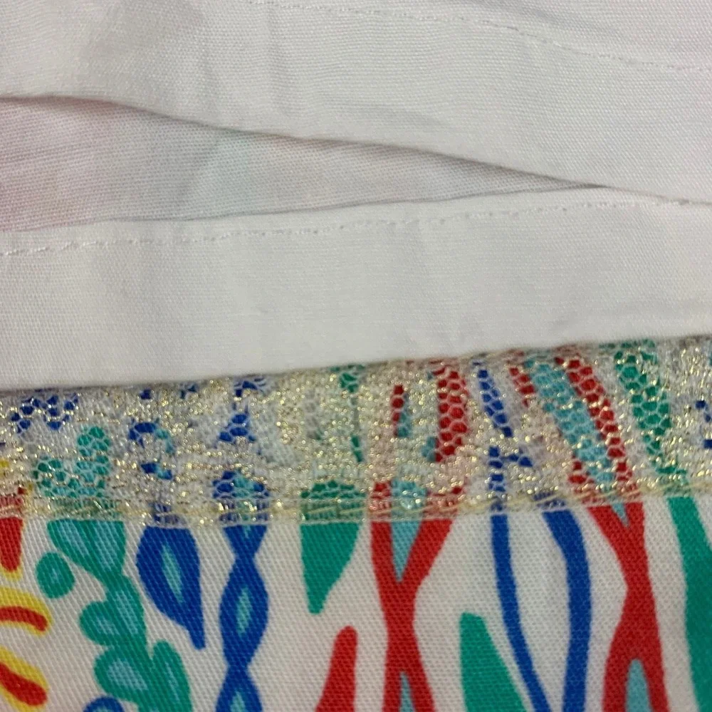 Lilly Pulitzer Auden Jarvey Skort Let Minnow Coral Front Zipper sz 0 Cotton‎